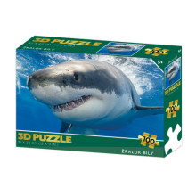 Puzzle 3D Žralok bílý